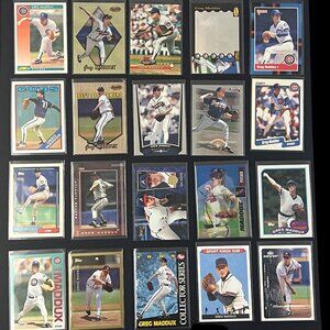 Greg Maddux 20 Basbeall Card Lot HOF - 4 time Cy Young Winner